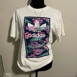 White Adidas Graphic